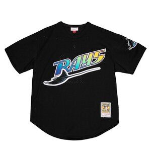 MENS MITCHELL & NESS MLB AUTHENTIC BP JERSEY - PULLOVER RAYS 1998 WADE BOGGS L